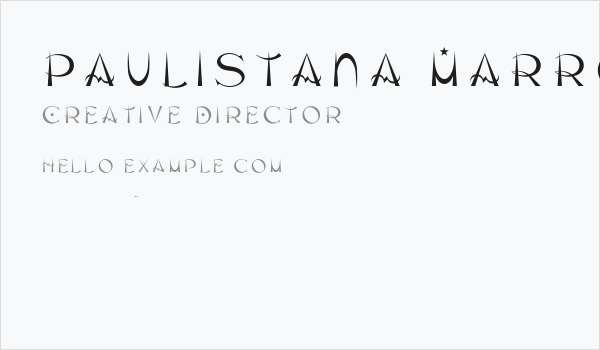 Paulistana Marrocos Regular Business Card
