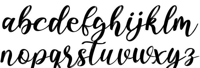 Paulline Font LOWERCASE