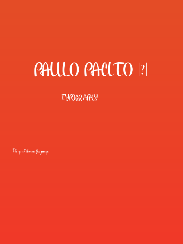 Paulo Pacito - Poster