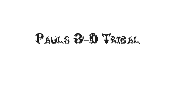 Pauls 3-D Tribal Logo