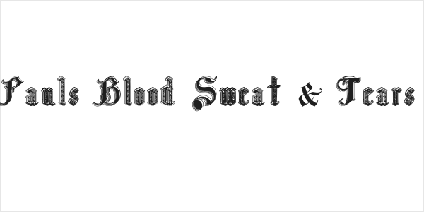 Pauls Blood Sweat & Tears Logo