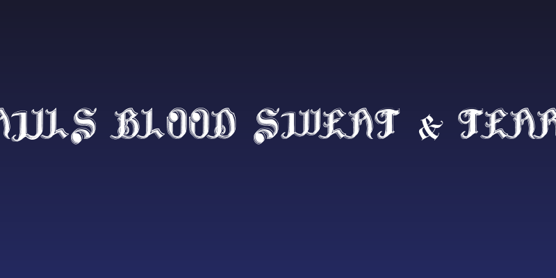 Pauls Blood Sweat & Tears Social Header