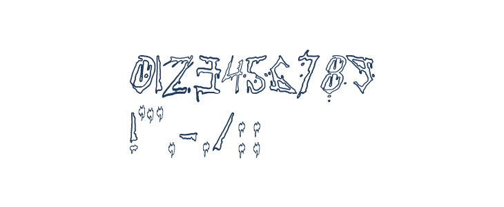 Pauls Bloody Font Other Characters