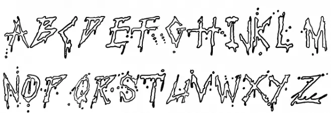 Pauls Bloody Font Шрифта ВЕРХНИЙ