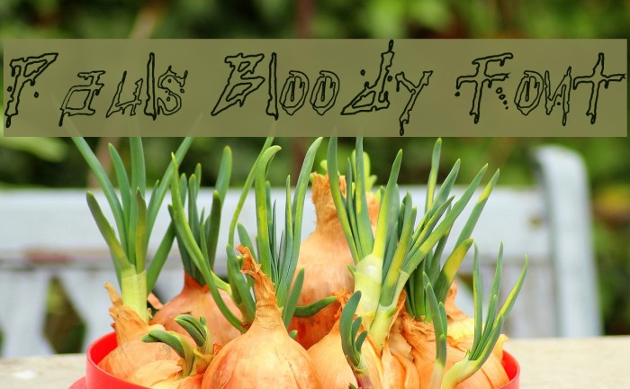 Pauls Bloody Font Example 2