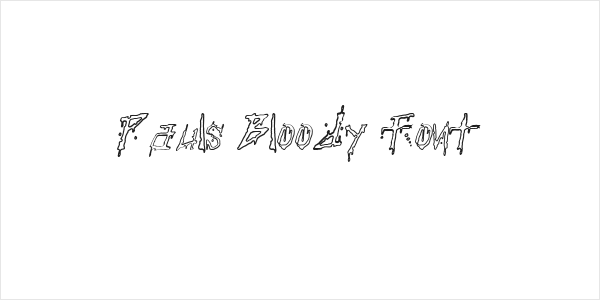 Pauls Bloody Font Logo