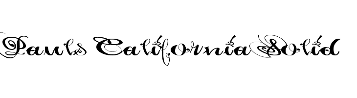 Pauls California Solid  font caratteri gratis