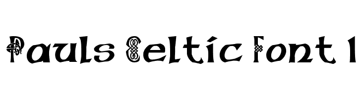 Pauls Celtic Font 1  नि: शुल्क फ़ॉन्ट्स डाउनलोड