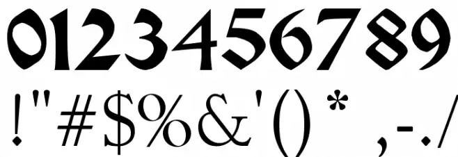 Pauls Celtic Font 1 Font OTHER CHARS