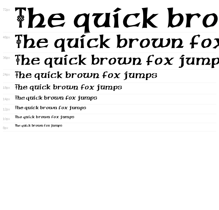 Pauls Celtic Font 1 Waterfall