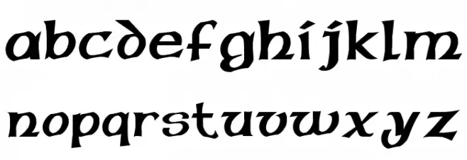 Pauls Celtic Font 1 Caratteri MINUSCOLO