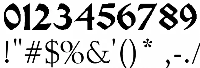 Pauls Celtic Font 2 Font OTHER CHARS