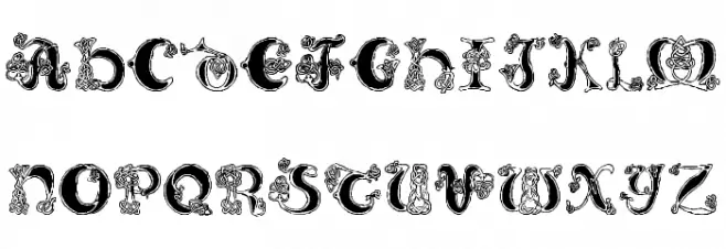 Pauls Celtic Font 2 Шрифта ВЕРХНИЙ