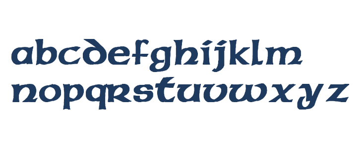 Pauls Celtic Font 2 Lowercase