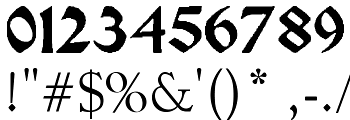 Pauls Celtic Font 3 Font OTHER CHARS