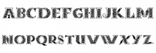 Pauls Celtic Font 3 Polices MAJUSCULES