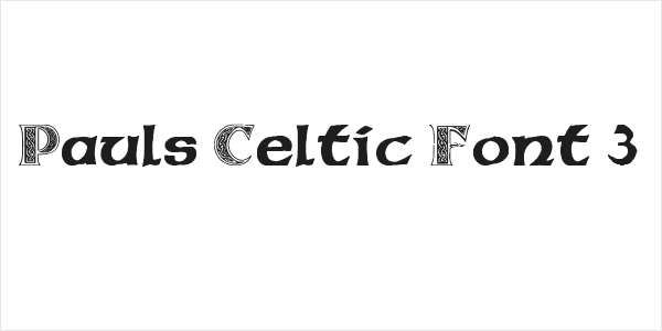 Pauls Celtic Font 3 Logo