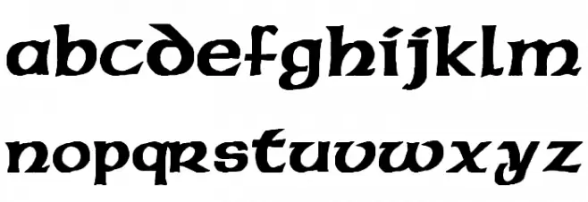 Pauls Celtic Font 3 Font Litere mici