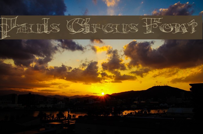 Pauls Circus Font Font examples