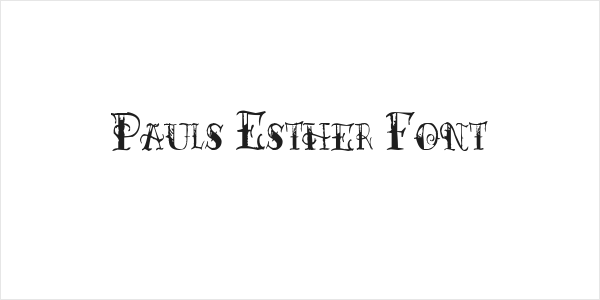 Pauls Esther Font Logo