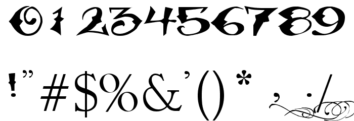 Pauls Fancy Script Font OTHER CHARS