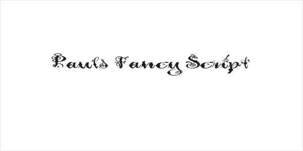 Pauls Fancy Script Logo