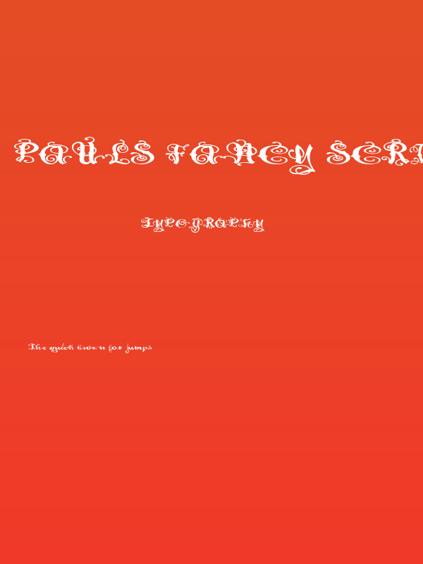 Pauls Fancy Script Poster