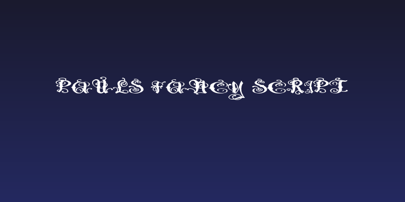 Pauls Fancy Script Social Header