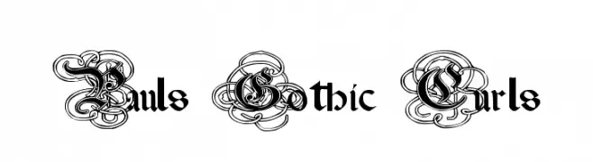 Pauls Gothic Curls  フリーフォントのダウンロード