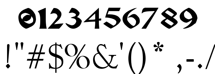 Pauls Gothic Curls Font OTHER CHARS