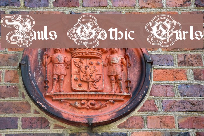 Pauls Gothic Curls Font examples