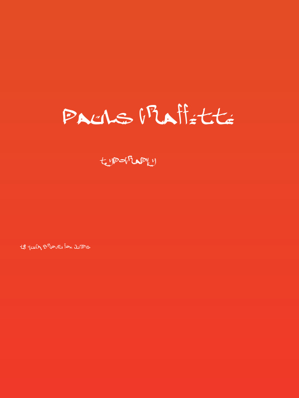 Pauls Graffitti Poster