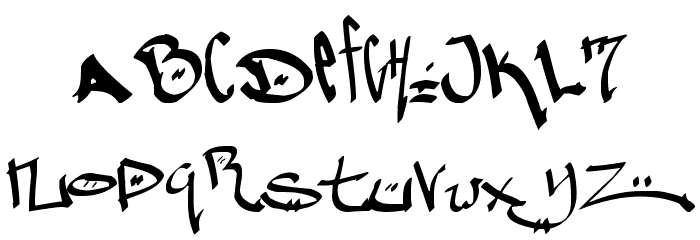 Pauls Graffitti Font LOWERCASE