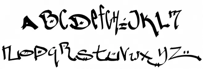 Pauls Graffitti फ़ॉन्ट लोअरकेस