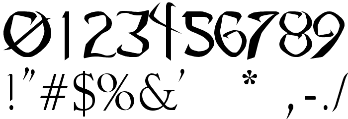 Pauls Heartless Font Font OTHER CHARS