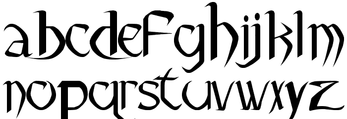 Pauls Heartless Font Font LOWERCASE