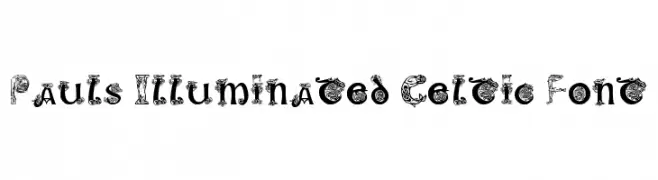 Pauls Illuminated Celtic Font  Free Fonts Download