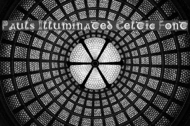 Pauls Illuminated Celtic Font フォント examples