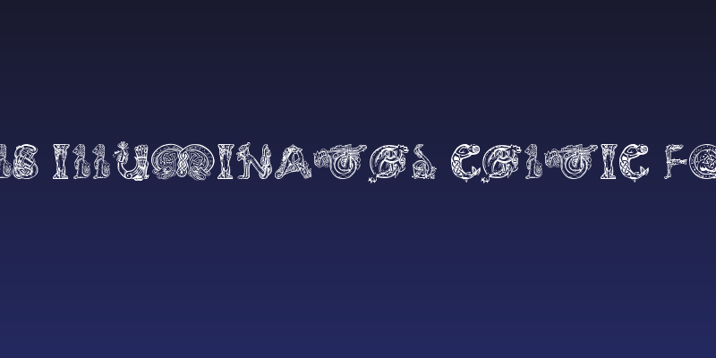 Pauls Illuminated Celtic Font Social Header