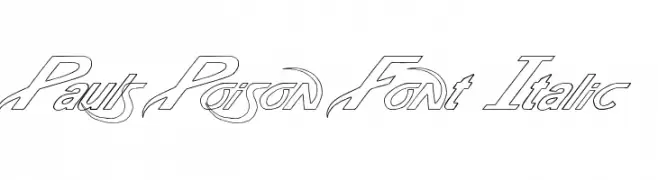Pauls Poison Font Italic  font caratteri gratis