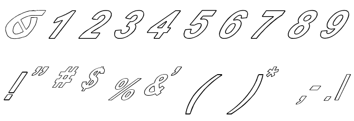 Pauls Poison Font Italic Font OTHER CHARS