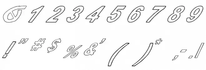 Pauls Poison Font Italic フォント その他の文字