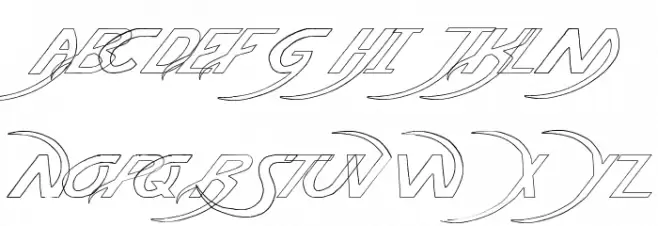 Pauls Poison Font Italic फ़ॉन्ट अपरकेस