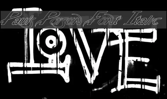 Pauls Poison Font Italic フォント examples