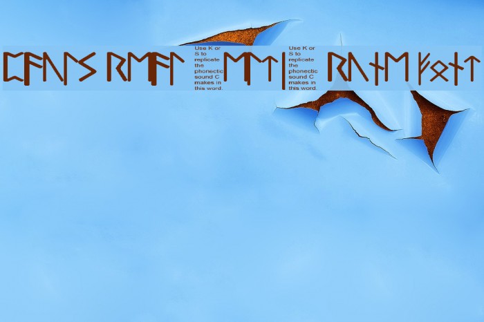 Pauls Real Celtic Rune Font Font examples