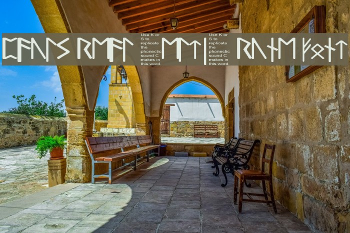 Pauls Real Celtic Rune Font Font examples