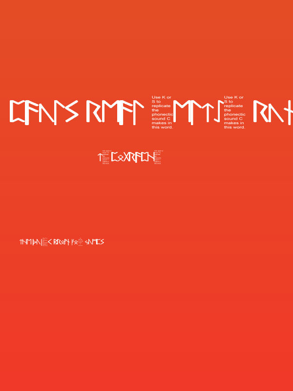 Pauls Real Celtic Rune Font Poster