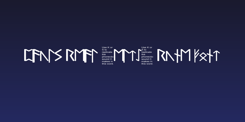 Pauls Real Celtic Rune Font Social Header