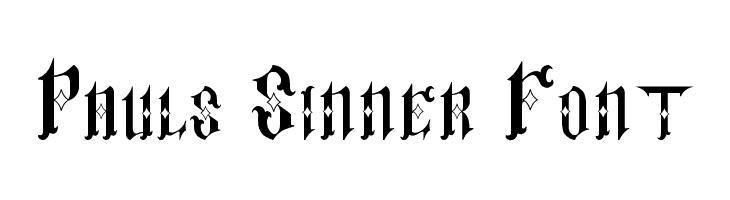 Pauls Sinner Font  font caratteri gratis