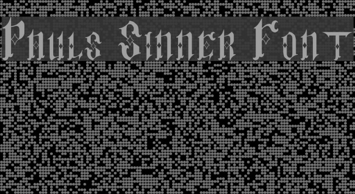 Pauls Sinner Font Font examples
